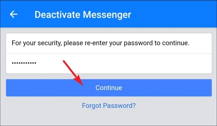 قم بإلغاء تنشيط Facebook Messenger على iPhone و Android